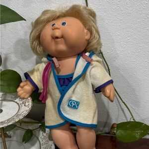Cabbage Patch Swim Doll with Cream and Blue Outfit